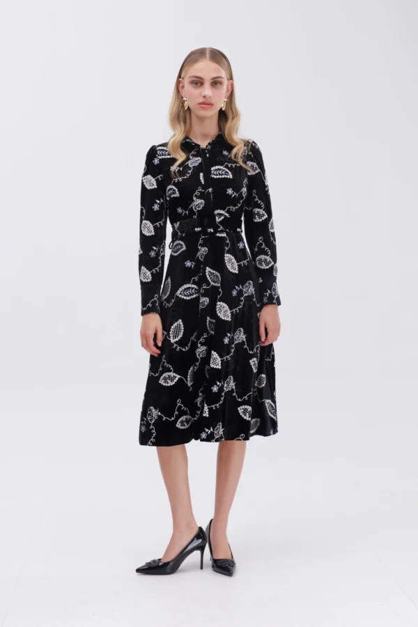 שמלת קטיפה גולד